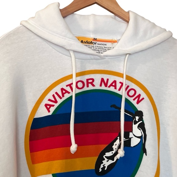 Aviator Nation Hoodie Relaxed Venice Pullover Sz M Unisex - Picture 6 of 12